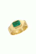 Load image into Gallery viewer, Marquise Halo Emerald Ring