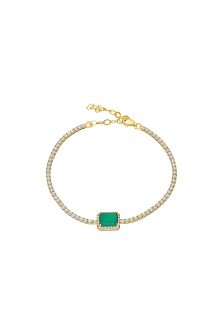 Emerald Cut Stone Bracelet