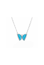 Load image into Gallery viewer, Turquoise Butterfly Necklace