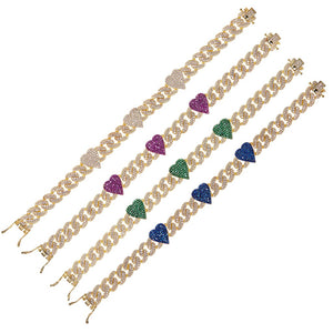 Heart Chain Bracelet Alexis Daoud Jewelry