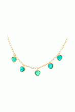 Load image into Gallery viewer, Emerald Heart Shaker Necklace