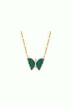 Load image into Gallery viewer, Malachite Butterfly Necklace