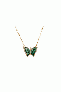 Malachite Butterfly Necklace
