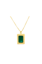 Load image into Gallery viewer, Modern Emerald Necklace