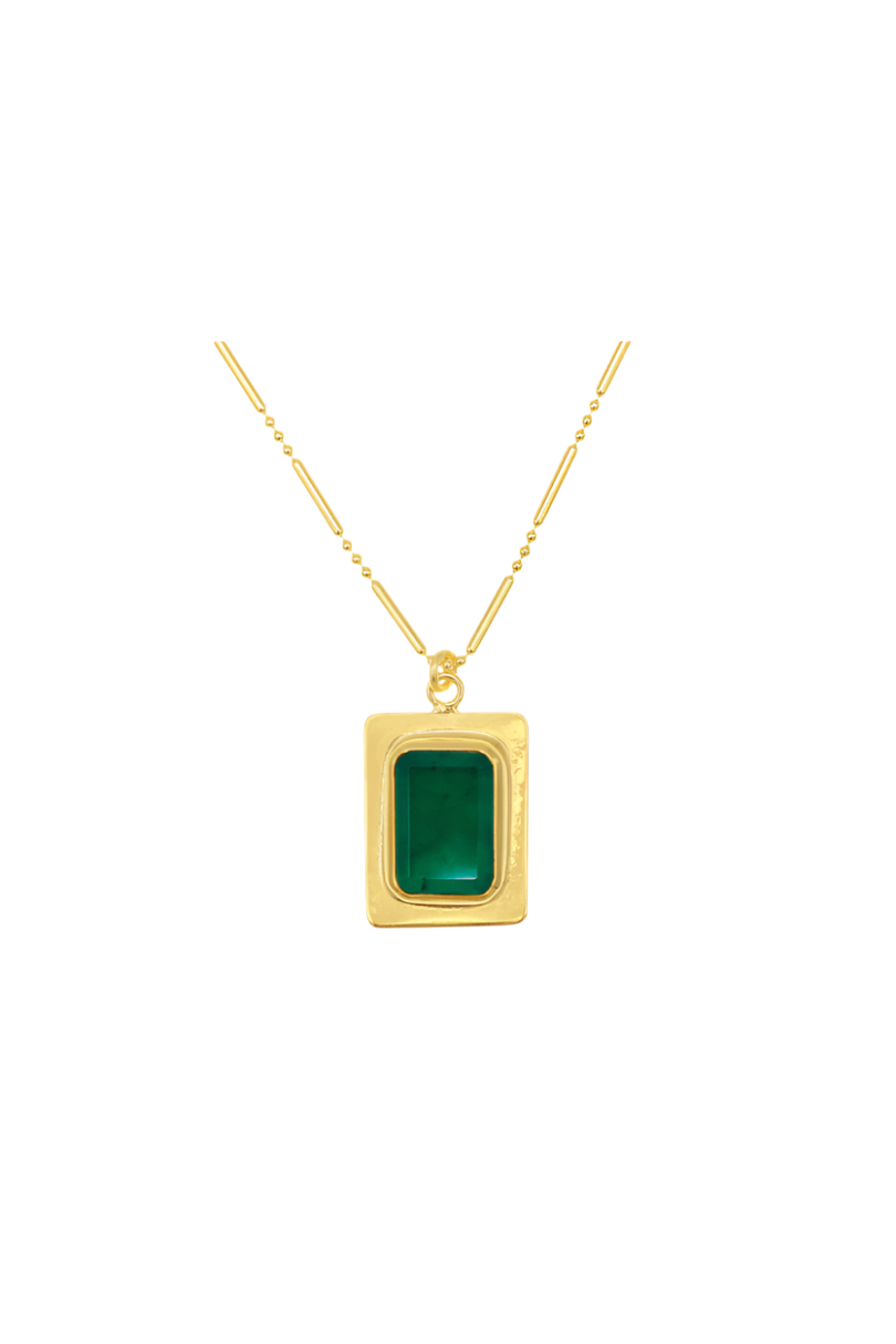 Modern Emerald Necklace