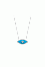 Load image into Gallery viewer, Turquoise Evil Eye Necklace