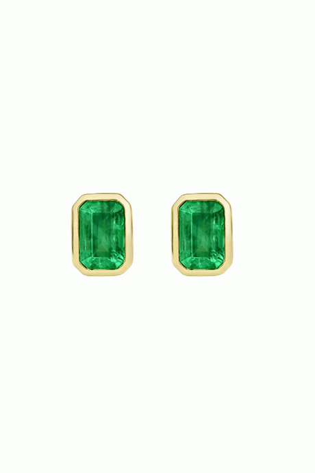 Emerald Stud Earrings