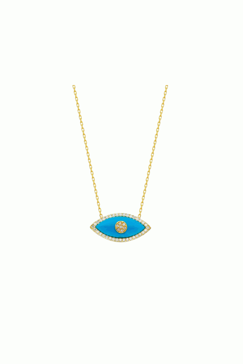 Turquoise Evil Eye Necklace