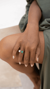 Toi et Moi Emerald Ring