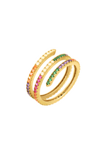 Load image into Gallery viewer, Spiral Pavé Ring