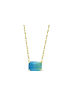 Load image into Gallery viewer, Blue Green Tourmaline Necklace