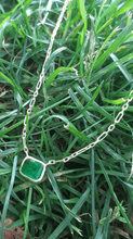 Load image into Gallery viewer, Emerald Paperclip Necklace