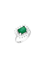 Load image into Gallery viewer, Firework Baguette Emerald Ring
