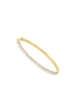 Load image into Gallery viewer, Gold Baguette Bangle