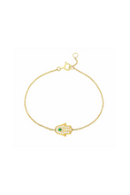 Load image into Gallery viewer, Dainty Hamsa Bracelet