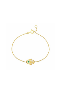 Dainty Hamsa Bracelet