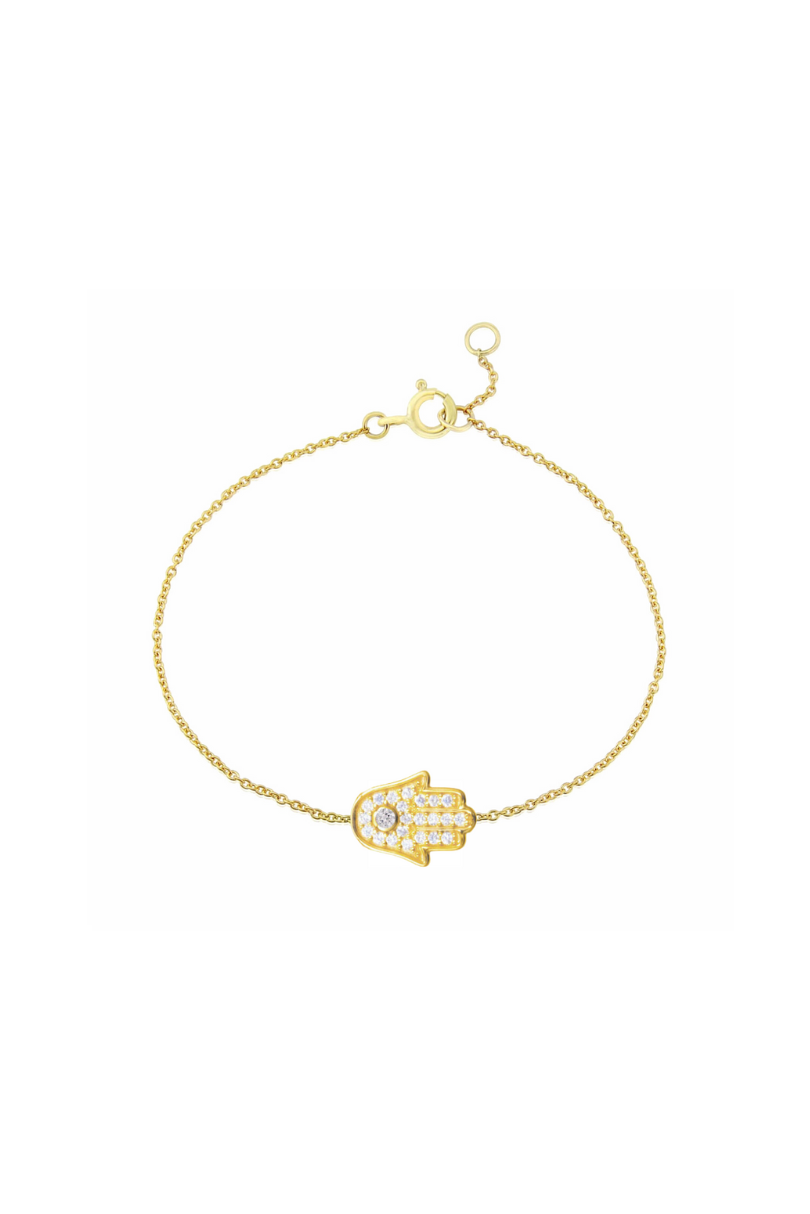 Dainty Hamsa Bracelet