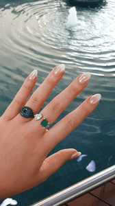 Toi et Moi Emerald Ring