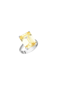 Canary Yellow Cocktail Ring