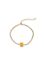 Load image into Gallery viewer, Yellow Diamond Tennis Bracelet