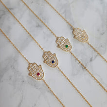 Load image into Gallery viewer, Dainty Hamsa Bracelet