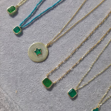 Load image into Gallery viewer, Emerald Star Medallion Necklace