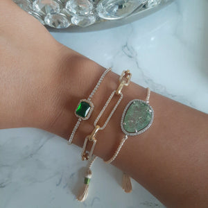 Emerald Cut Stone Bracelet Alexis Daoud Jewelry