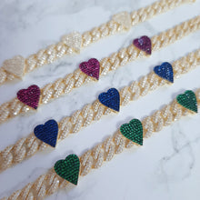 Load image into Gallery viewer, Heart Chain Bracelet