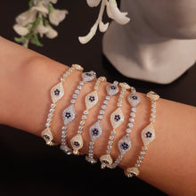 Load image into Gallery viewer, &#39;Mati&#39; Simple Eye Tennis Bracelet Alexis Daoud Jewelry