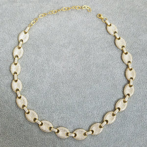 Pavé Mariner Link Necklace Alexis Daoud Jewelry