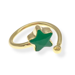 Shooting Star Emerald Ring