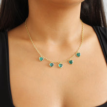 Load image into Gallery viewer, Emerald Heart Shaker Necklace